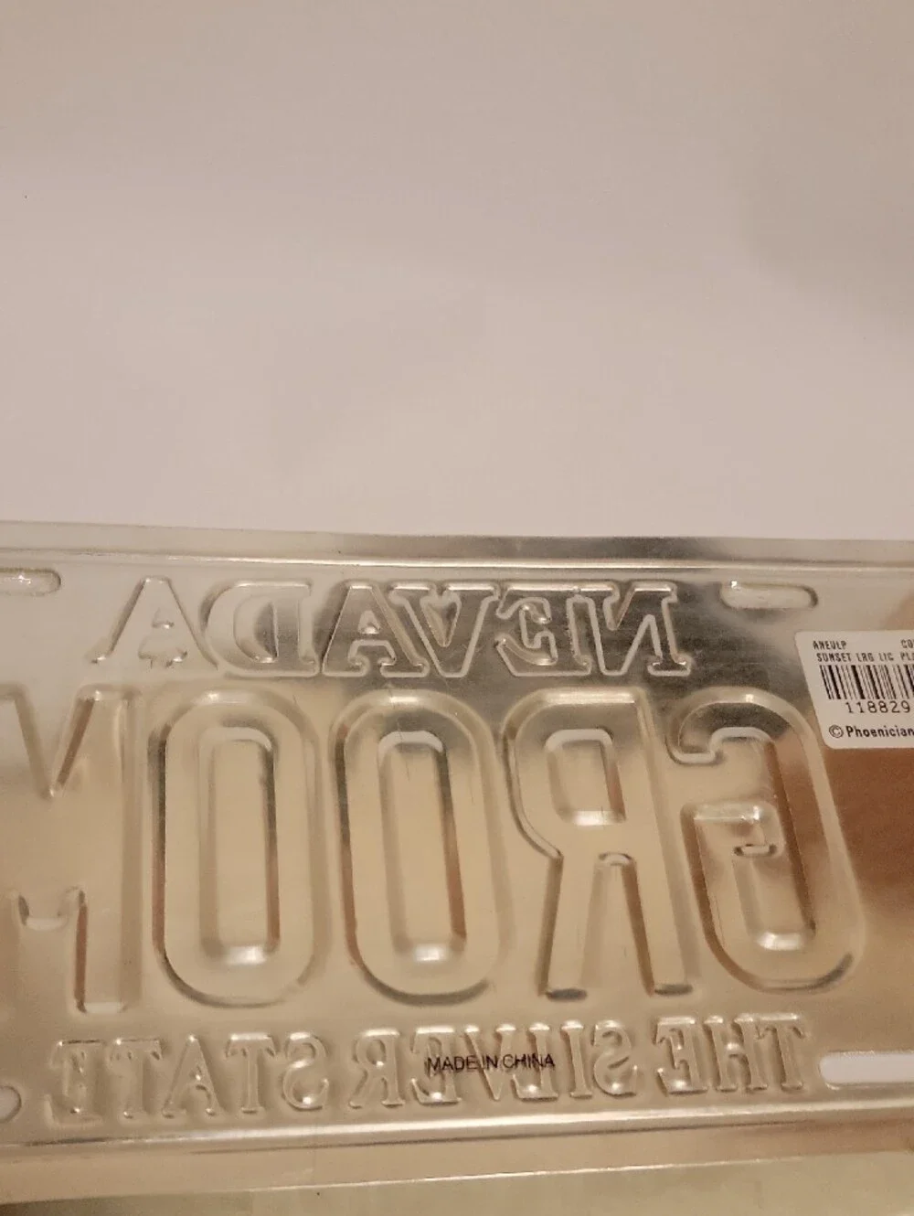 Nevada GROOM Decorative Plate - Blue and Yellow